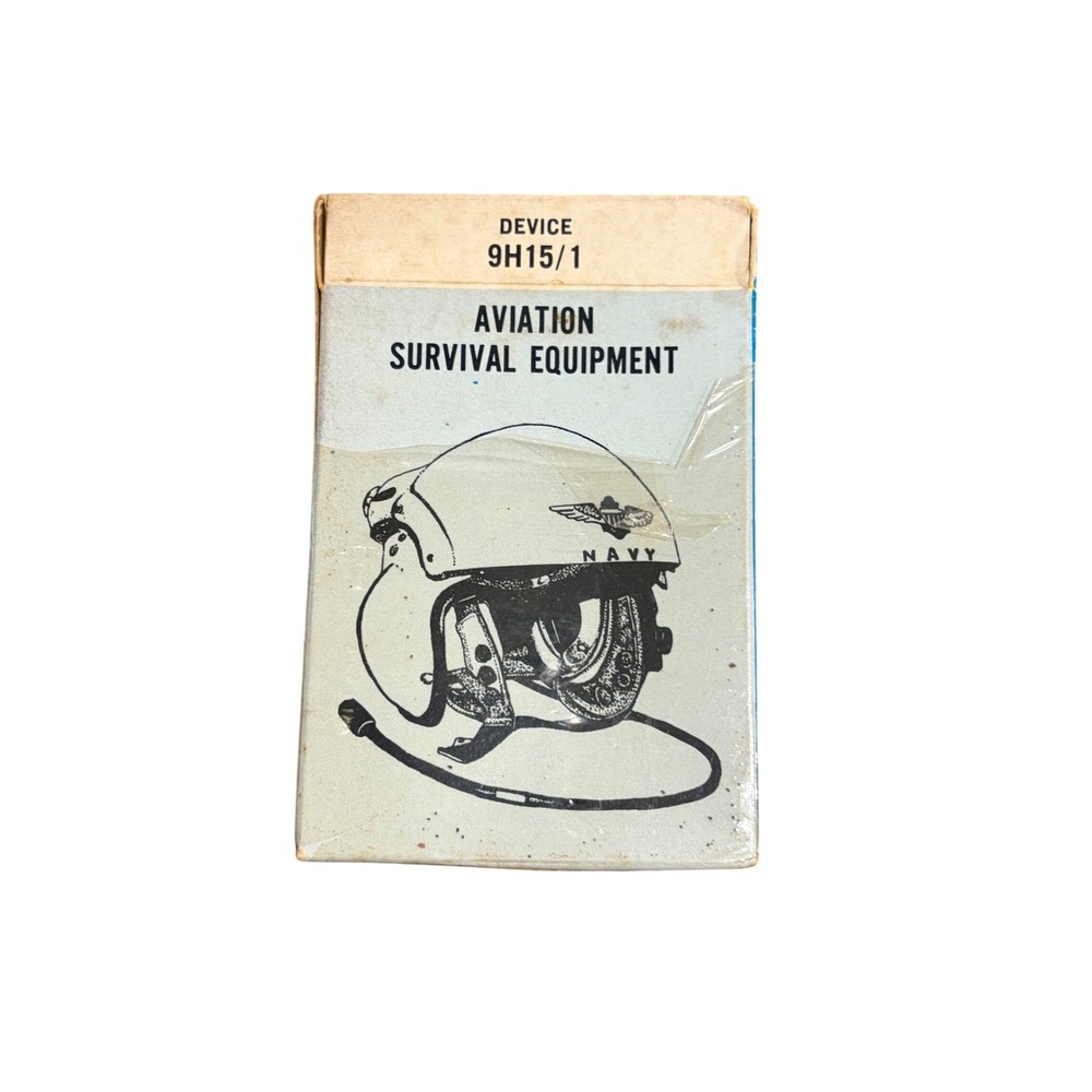 Vintage 1973 US Navy Aviation Survival Equipment Training Cards Device 9H15/1